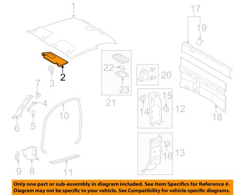 Toyota oem 12-14 tacoma interior-visor left 7432004201b0