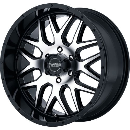 17x8.5 machined black american racing ar910 5x4.5 +0 rims couragia mt tires