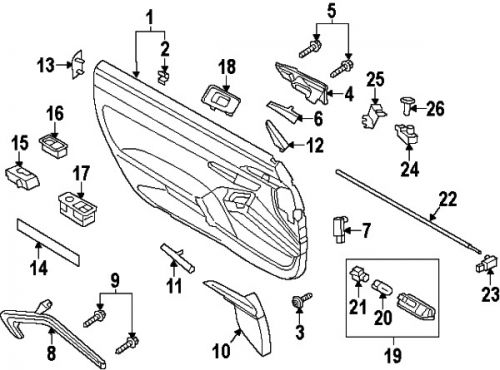 Porsche 99161315302dml genuine oem window switch