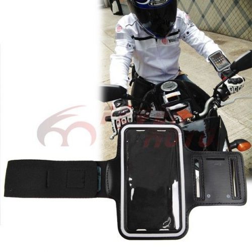 Motorcycle black riding arm mobile phone holder case cover for samsung s3 s4 fm