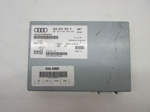 2010 audi a3 sirius satellite radio module receiver 8e0 035 593 p oem 10