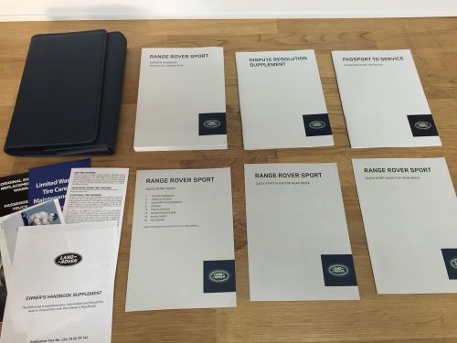 2014 land rover range rover sport owners manual pkg case original 1358