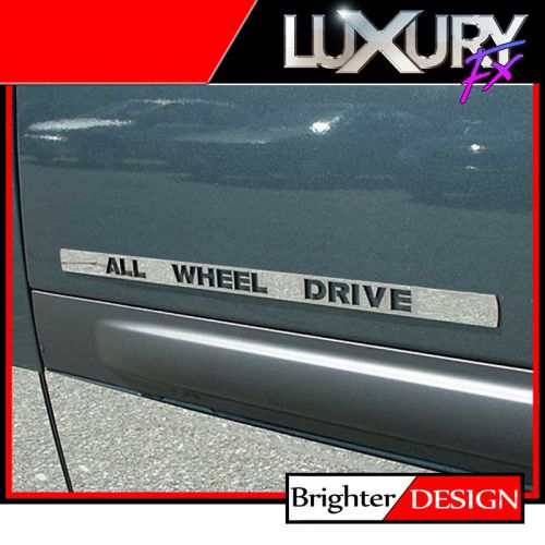 2p stainless steel all wheel drive emblem fits chrysler awd by luxury fx