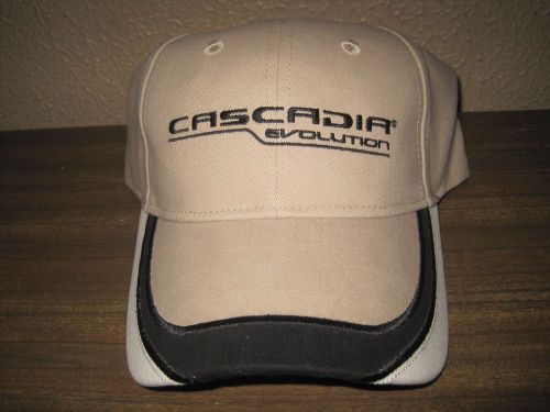 Freightliner casadia evolution tan multi-color cap hat-new