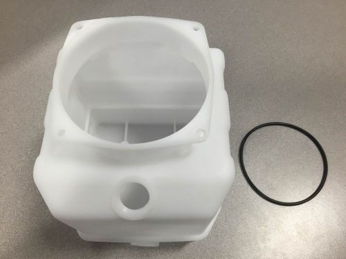 3 quart plastic hydraulic fluid reservoir for dump trailer - o-ring included