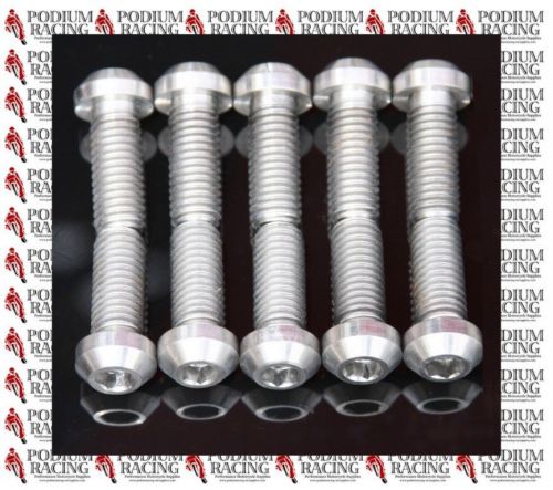 Ducati hypermotard titanium front disc bolts silver (set of 10)