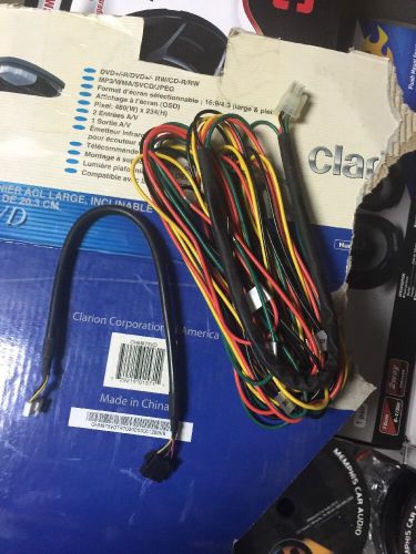 Clarion ohm875vd power harness and other connector