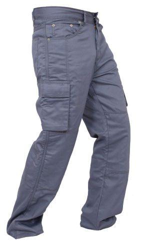 Motorbike motorcycle gray armours cargo trousers jeans with protective lining us
