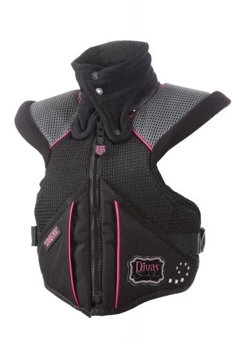 Divas snow gear ladies super sport tekvest - black (xl / x-large)