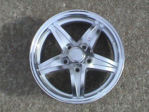 15x5.5 aluminum star trailer rv wheel 5 x 4.5 lug trailer city direct low price