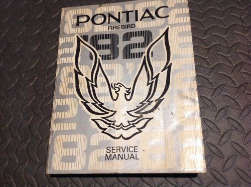 1982 pontiac firebird service manual