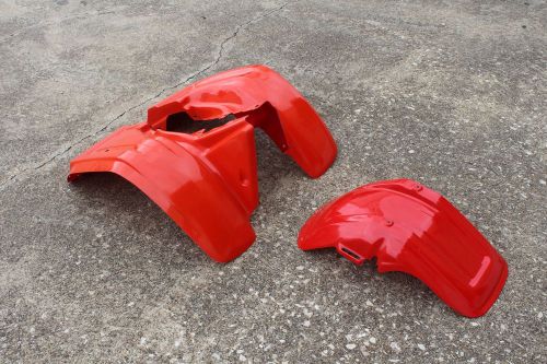 1982-1984 honda atc 200e es red rear &amp; front fender set atc200 200es