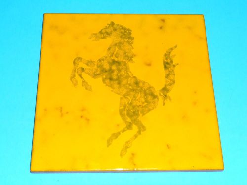 New original ferrari factory small ceramic tile 9 3/4&#034; x 10&#034;