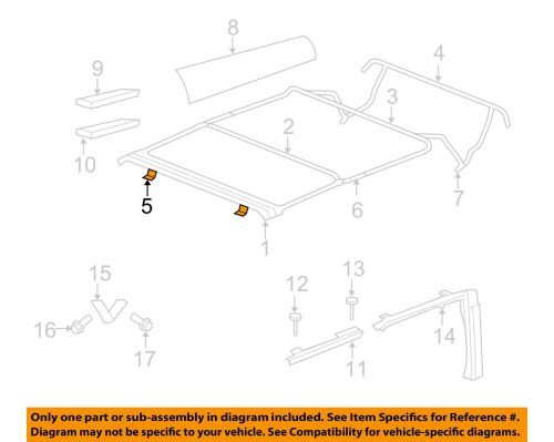 Jeep chrysler oem 07-16 wrangler convertible/soft top-latch 68003656aa