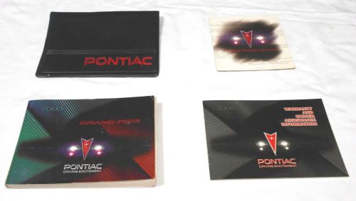 2000 pontiac grand prix owner manual 4/pc.set &amp; black pontiac factory case,,