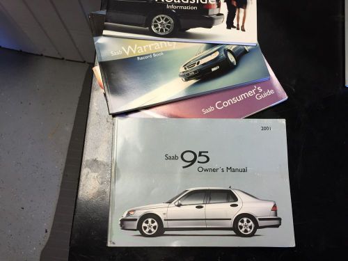 2001 saab 95 9-5 sedan owner’s manual oem : used