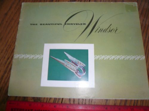 1951 chrysler windsor sales brochure - vintage