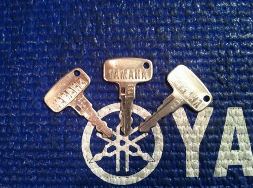 Nos set of three yamaha pre-cut keys # 1738 oem new. buyer gets all 3