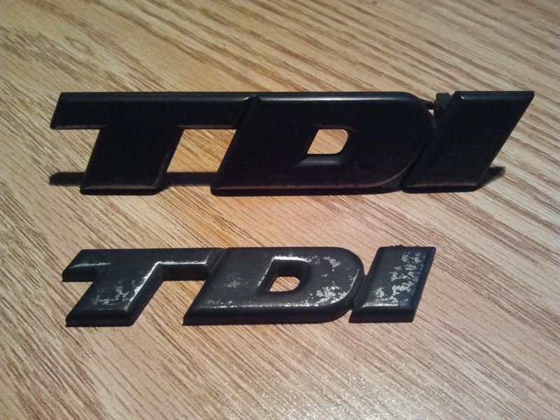 1996-97 vw passat b4 "tdi" front grille & rear boot badge/emblem 