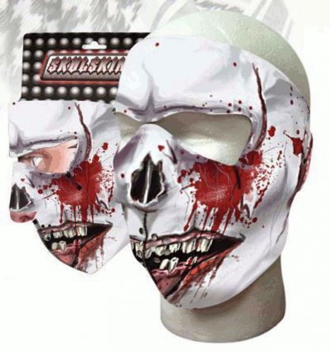 Zombie feast neoprene ski mask full motorcycle biker face mask reversible new