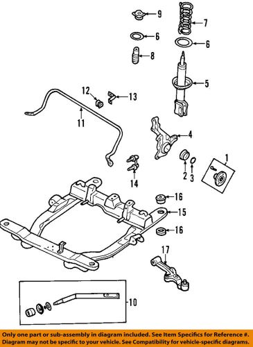 Kia oem 02-05 sedona front-tension strut bar 0k55234130c