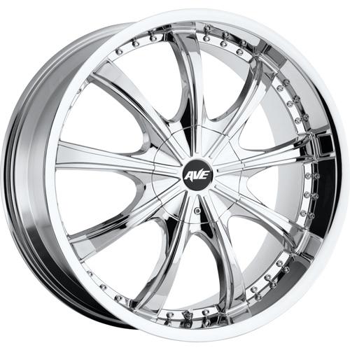 22x9.5 chrome avenue a605 wheels 6x135 6x5.5 +35 chevrolet tahoe suburban