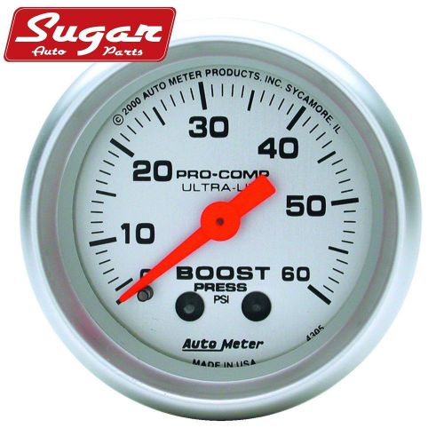 Auto meter 4305 ultra-lite; mechanical boost gauge