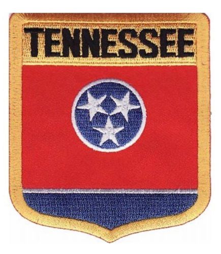 Embroidered patch - tn state flag shield patch state flag patch p-3042