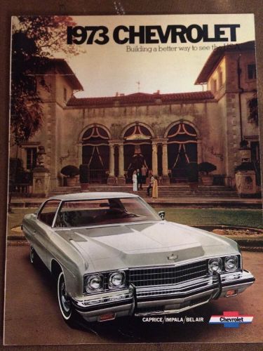 Chevrolet 1973 caprice impala bel air sales brochure