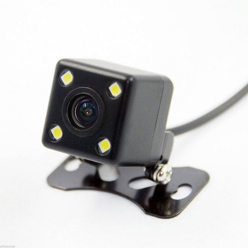 Waterproof night vision 4 ir led wide cmos car rear view reversing backup camera