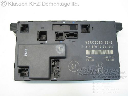 Door control unit front right mercedes e w211 s211 2118707026