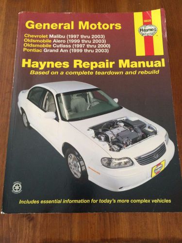 1997-2000 haynes general motors 38026 repair manual chevrolet oldsmobile pontiac