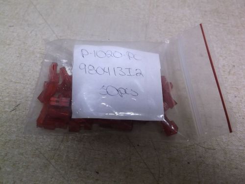 New lot of 50 red wiring terminal connectors 980413i2 p-1020-po *free shipping*