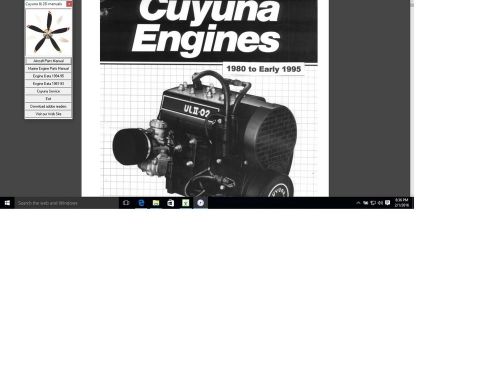 2si cuyuna service repair parts manual ul430 ulii-02 ultralight aircraft engine