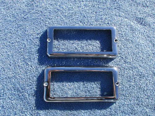 1949 50 kaiser vintage park light turn signal blinker bezels rechromed