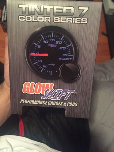 Glowshift tinted 7 color series boost gauge (52mm) brand new with warranty