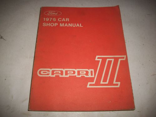 Oem 1976 mercury capri 11 shop service manual  cmystore4more manuals+catalogs