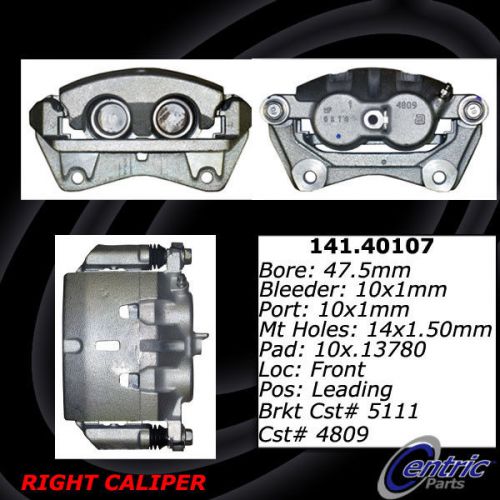 Centric parts 141.40107 front right rebuilt brake caliper with hardware