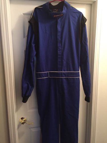 New pyrotect size large blue 1 piece firesuit 110403  .99 cent starting price