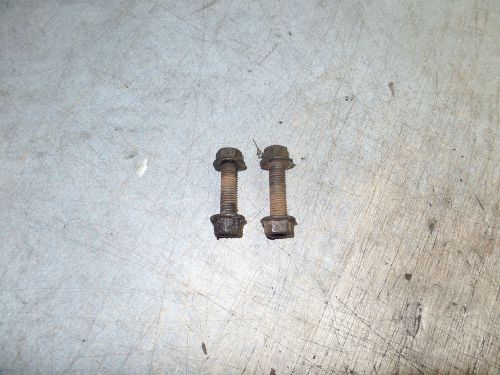 1984-1987 corvette front spring steel retainer mounting bolts &amp; nuts, gm