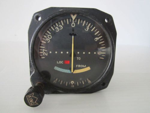 Vintage king radio corp kl-200 omni/localizer converter-indicator aircraft gauge