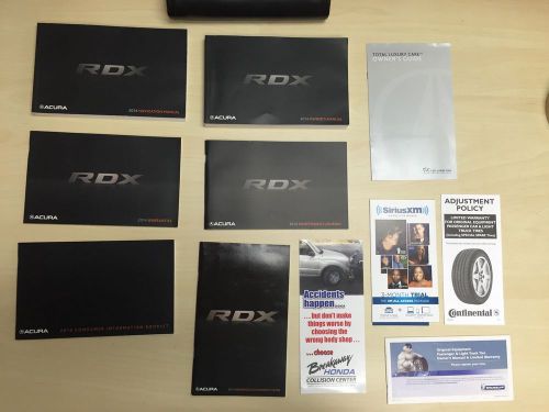 Acura rdx 2014 owner  manual  books with case and navigation