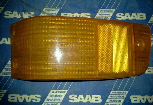 Saab 99 - left front turn signal lens 1972-1976 - fair condition.