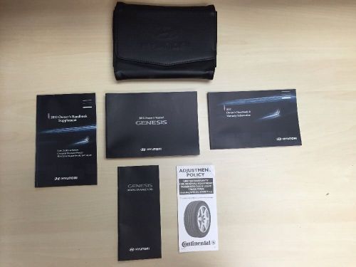 Hyundai genesis 2012 owners manual books with case oem