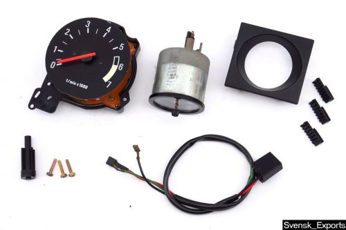 Volvo 240 245 tachometer gauge &amp; 2&#034; clock upgrade kit set rare large tach turbo