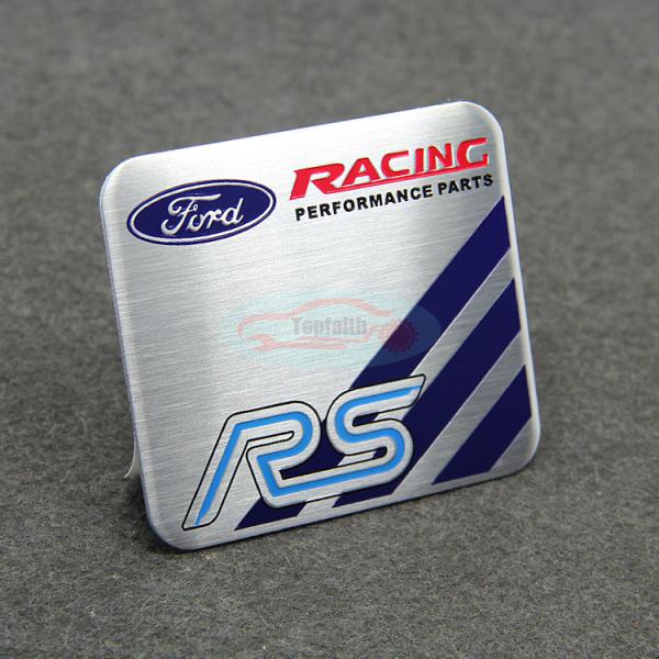 Racing emblem badge motor sport rear performance part rs sticker for ford fiesta