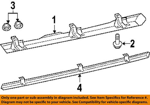 Jeep oem 82210575ac rocker panel guard-rock rails