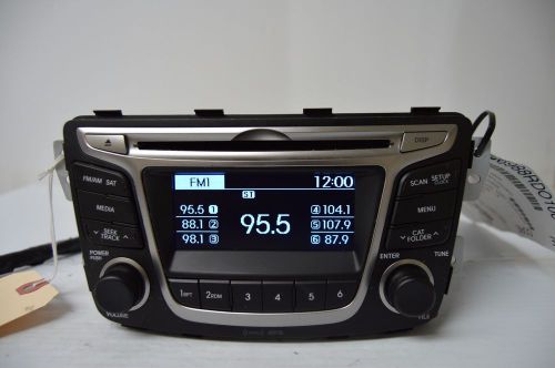 2015 15 hyundai accent radio cd sat media player 96170-1r111rdr   tested y32#014