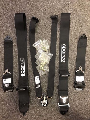 Sparco 04827bmpdnr universal 6 point competition belt|harness pull down new ob