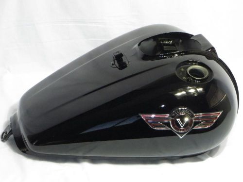 Kawasaki vulcan vn1500 gas fuel tank 51001-1548-h8 new oem black 98 ebony